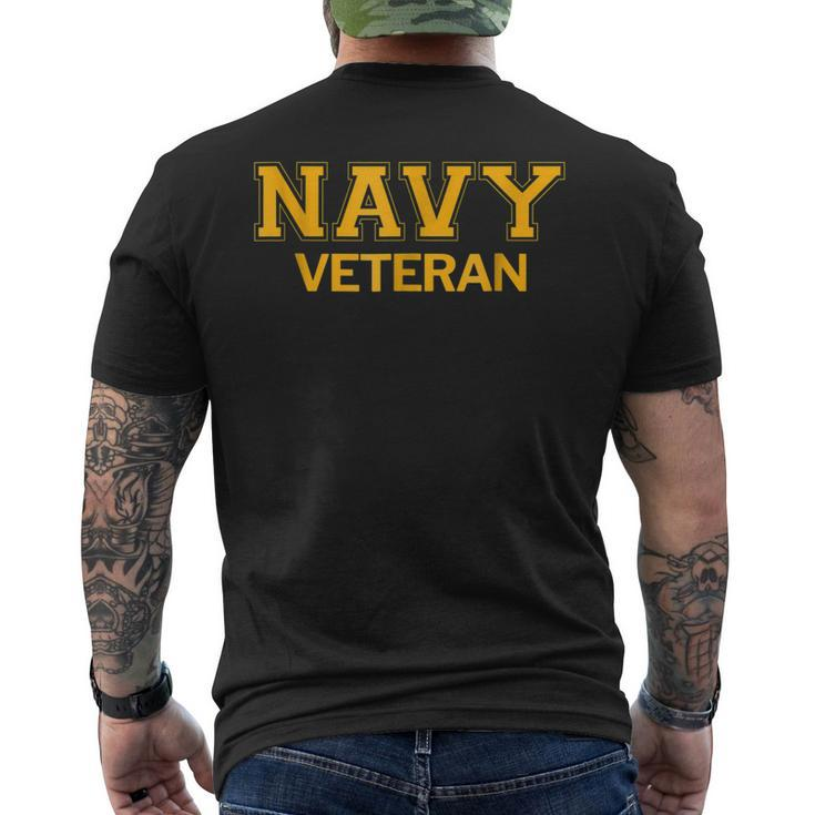 United States Navy Veteran Men's Back Print T-shirt