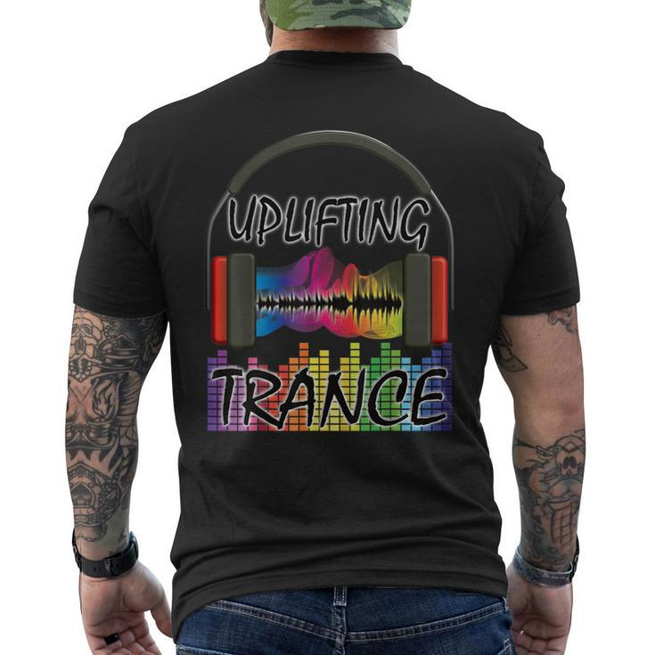 Uplifting Trance Colourful Music Men's T-shirt Back Print