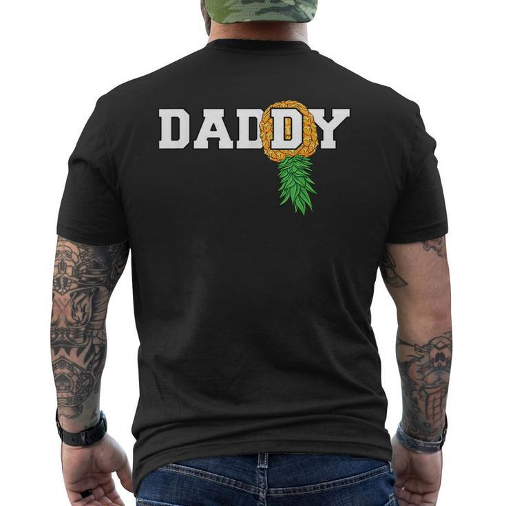 Upside Down Pineapple Swinger Daddy Men  Mens Back Print T-shirt