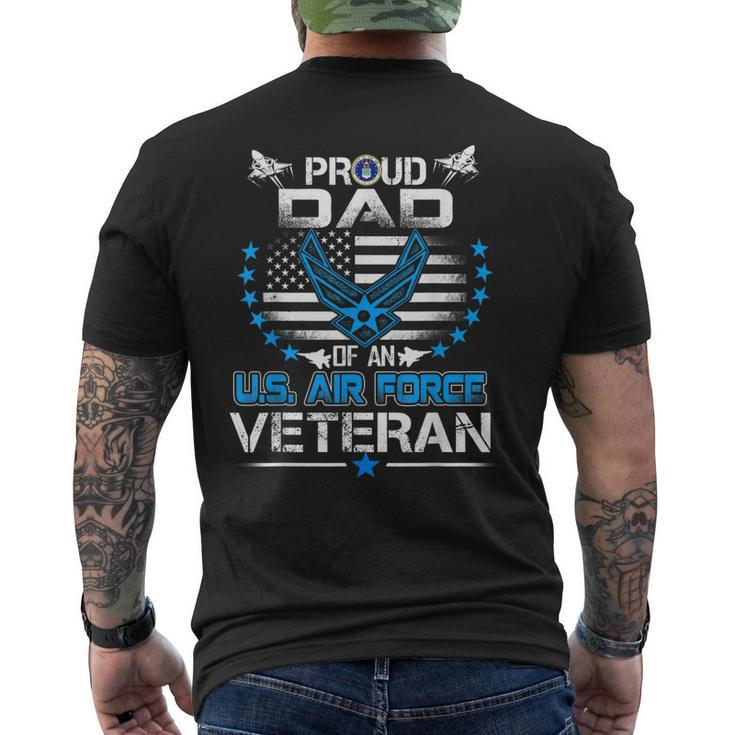 Us Air Force Veteran Proud Dad Of An Air Force Men's Back Print T-shirt