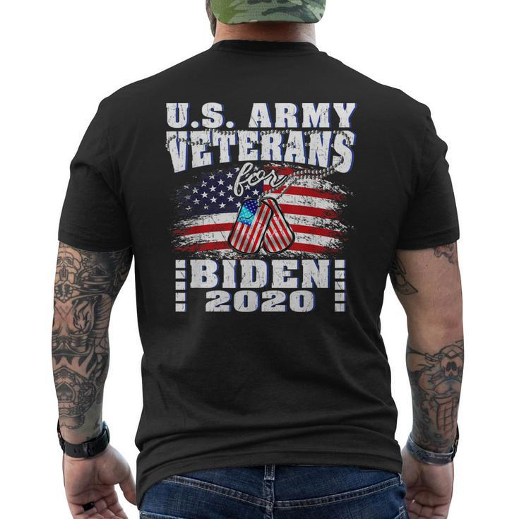 Us Army Veterans For Biden Vote Joe Biden 2020 Antitrump Men's Back Print T-shirt