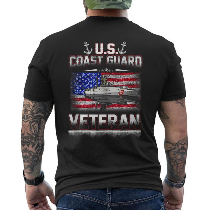 Us Coast Guard Veteran Flag Veteran Funny Gifts Mens Back Print T-shirt