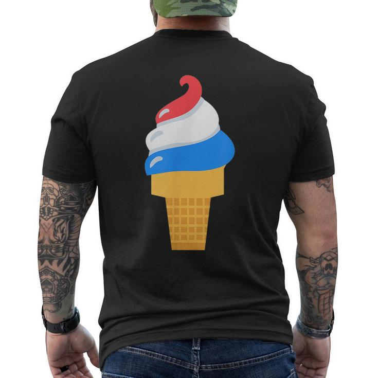 Usa Ice Cream Cone - Cute  For 4Th Of July  Usa Funny Gifts Mens Back Print T-shirt