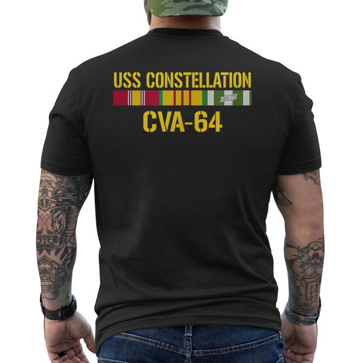 Uss Constellation Cva64 Vietnam Veteran Men's Back Print T-shirt