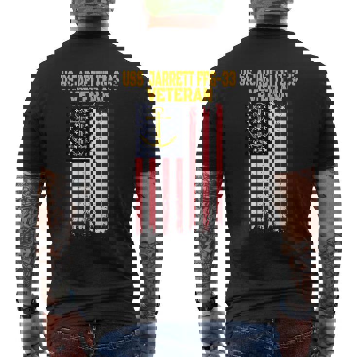 Uss Jarrett Ffg-33 Frigate Veterans Day Father's Day Men's T-shirt Back Print