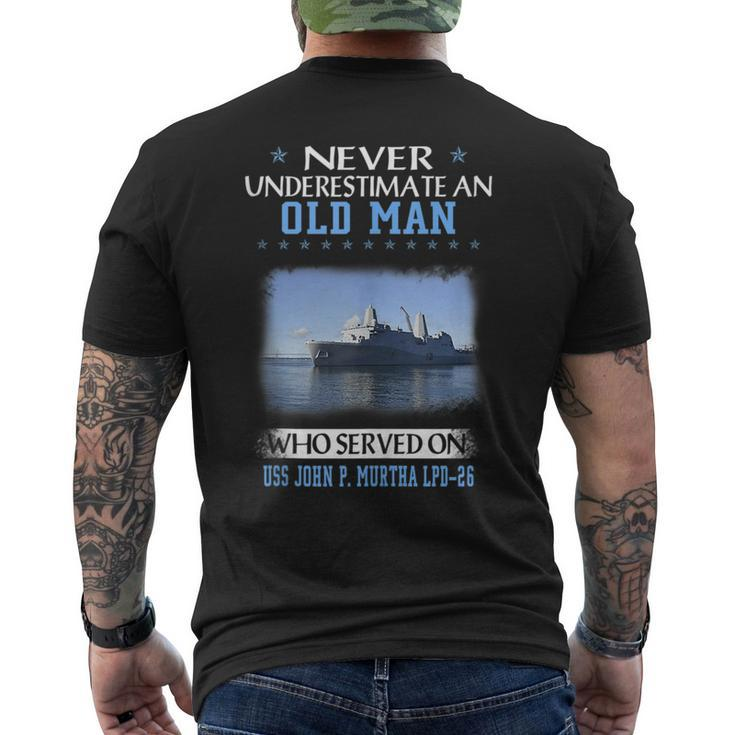 Uss John P Murtha Lpd-26 Veterans Day Father Day  Mens Back Print T-shirt