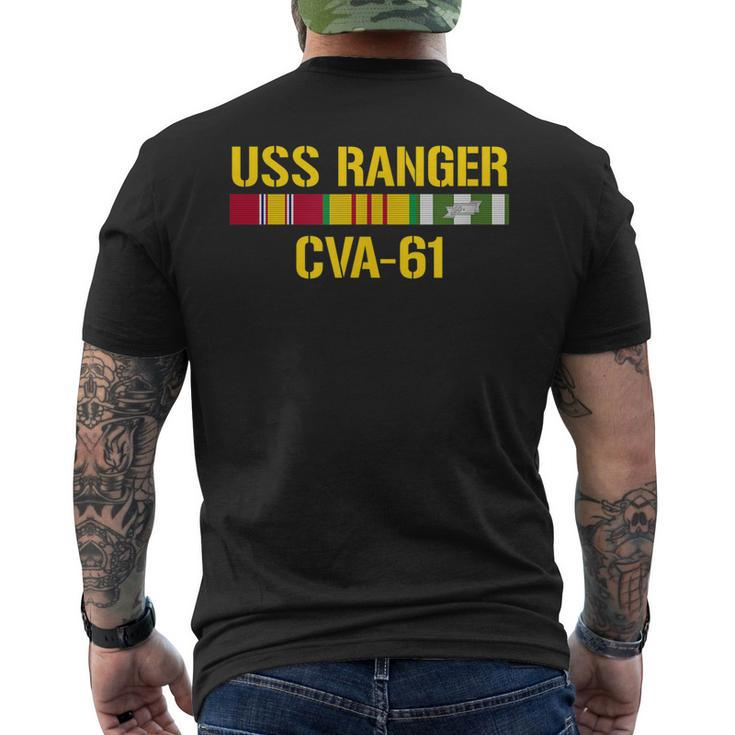 Uss Ranger Cva61 Vietnam Veteran Men's Back Print T-shirt