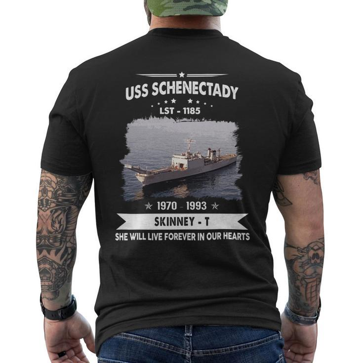 Uss Schenectady Lst 1185 Mens Back Print T-shirt