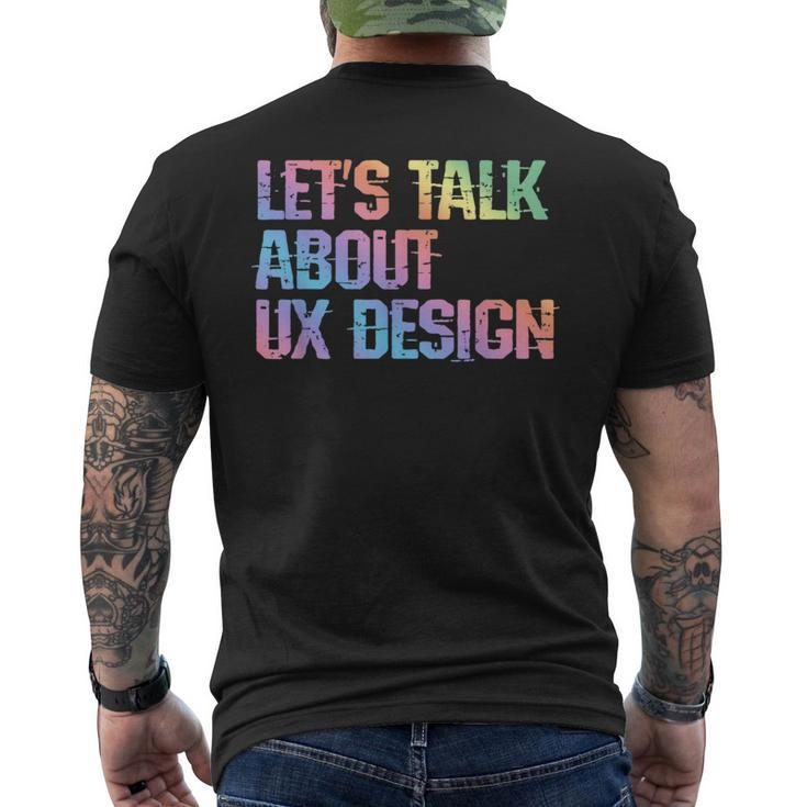 Ux Humor Ui er User Experience Interface Joke Men's T-shirt Back Print