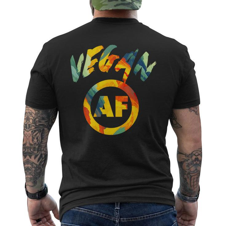 Vegan Af Cool Vegetarian Men's T-shirt Back Print