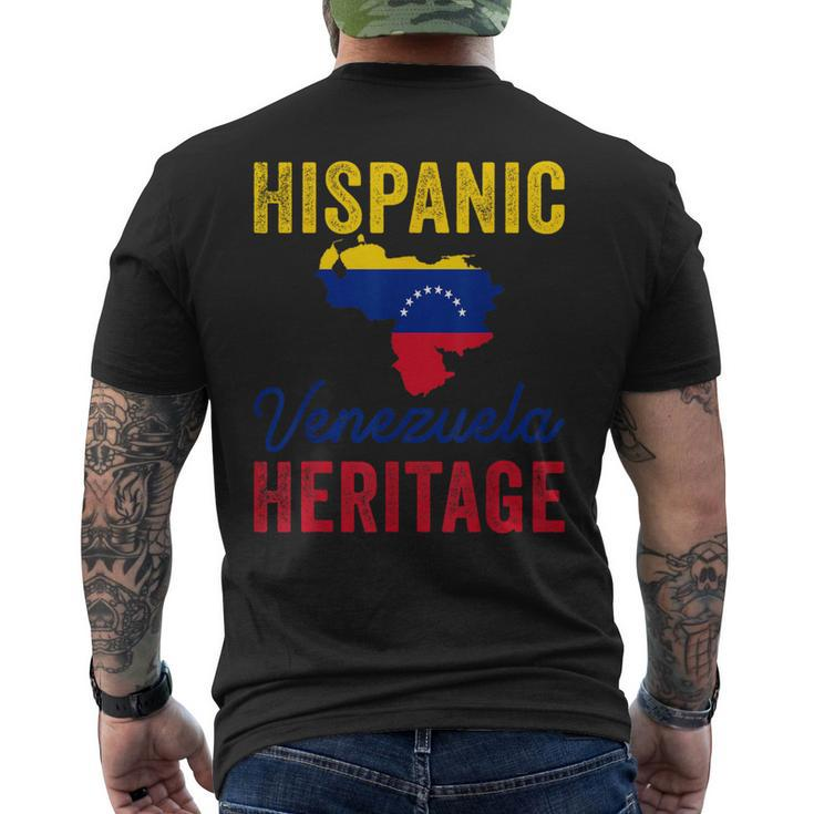 Venezuela Flag Hispanic Heritage Month Great Venezuela Pride Men's T-shirt Back Print