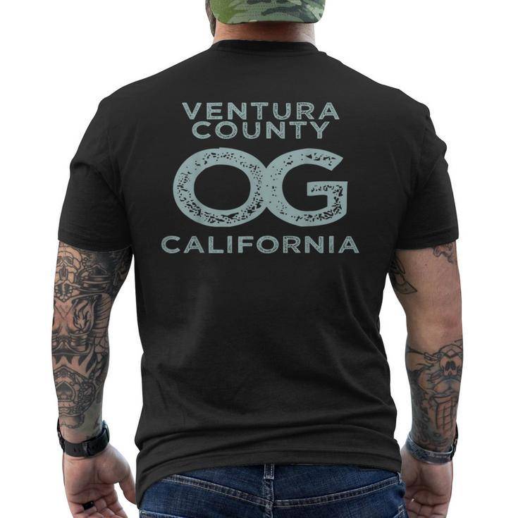 Ventura County California Og Original Gangster Town Pride  Mens Back Print T-shirt