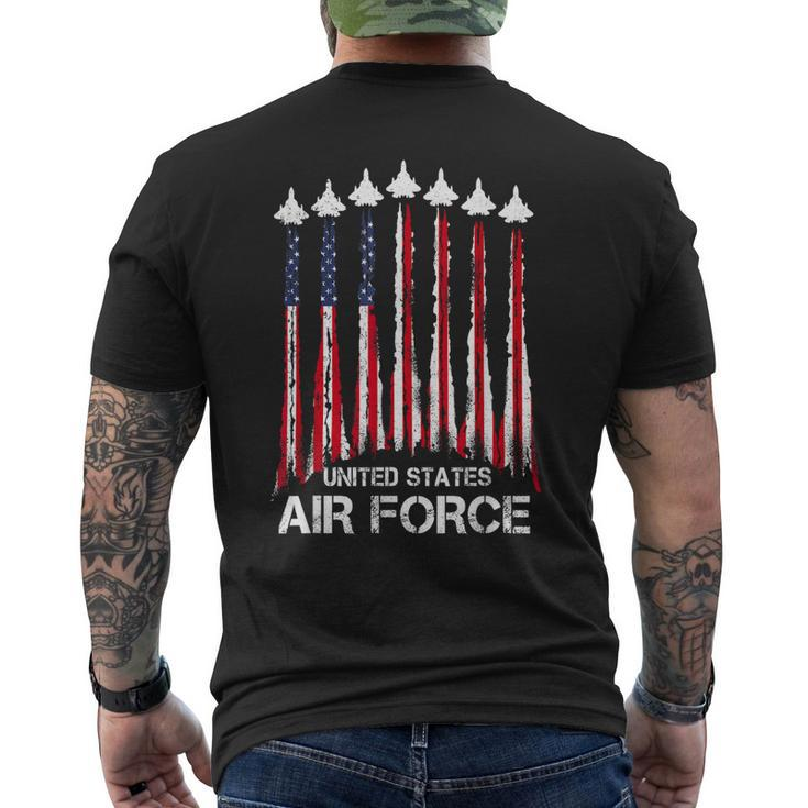 Veteran  Air Force United States Patriotic 4Th Of July  Mens Back Print T-shirt