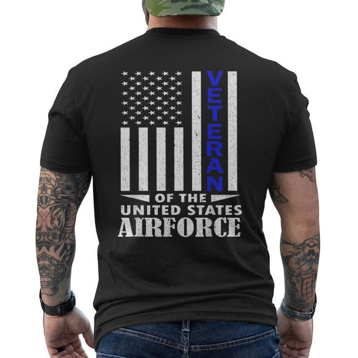 Veteran Of The United States Air Force Veterans Day Men's Back Print T-shirt