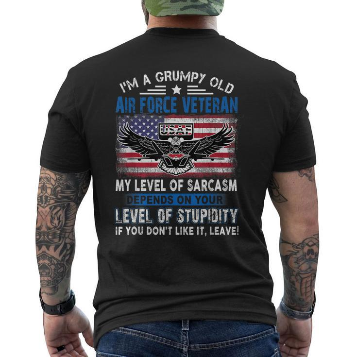 Veteran Of The United States Us Air Force Men's Back Print T-shirt