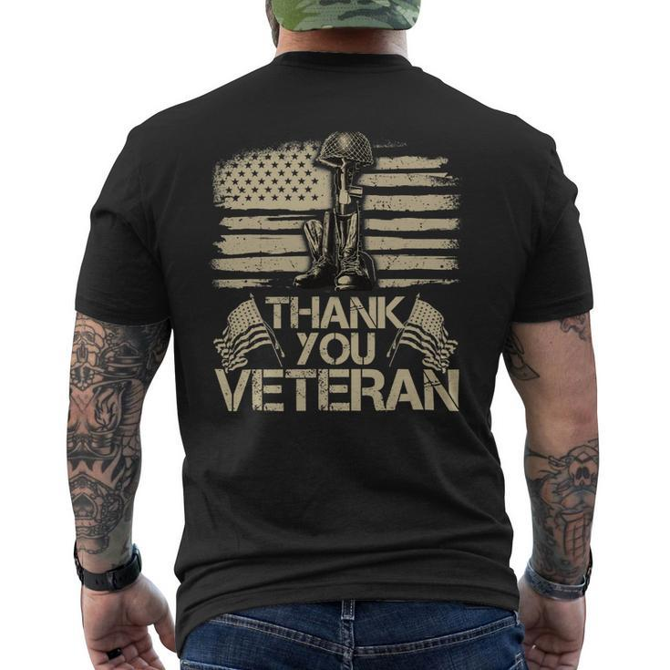 Veteran Vets Thank You Veterans Shirts Proud Veteran Day Dad Grandpa 29 Veterans Mens Back Print T-shirt