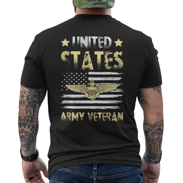 Veteran Vets United States Army Veterans Day Veterans Mens Back Print T-shirt