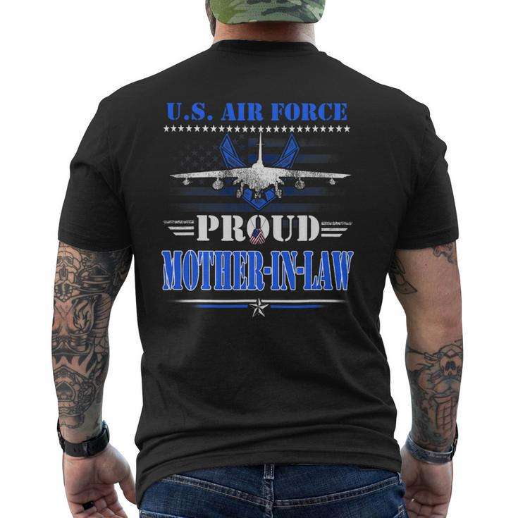 Veteran Vets Us Air Force Proud Motherinlaw Usaf Air Force Veterans Mens Back Print T-shirt