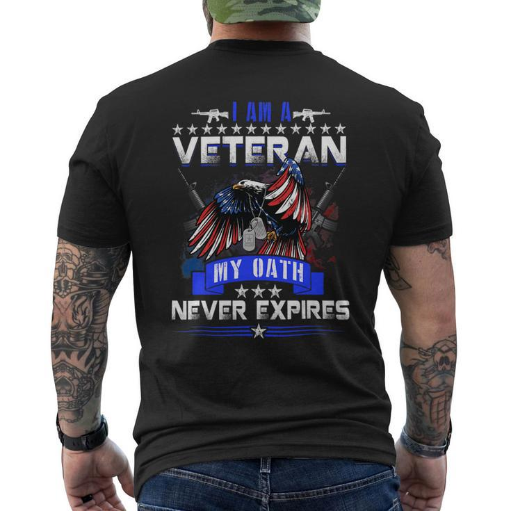 Veteran Vets USArmy Veteran For Veteran Day Gift Idea 1 Veterans Mens Back Print T-shirt