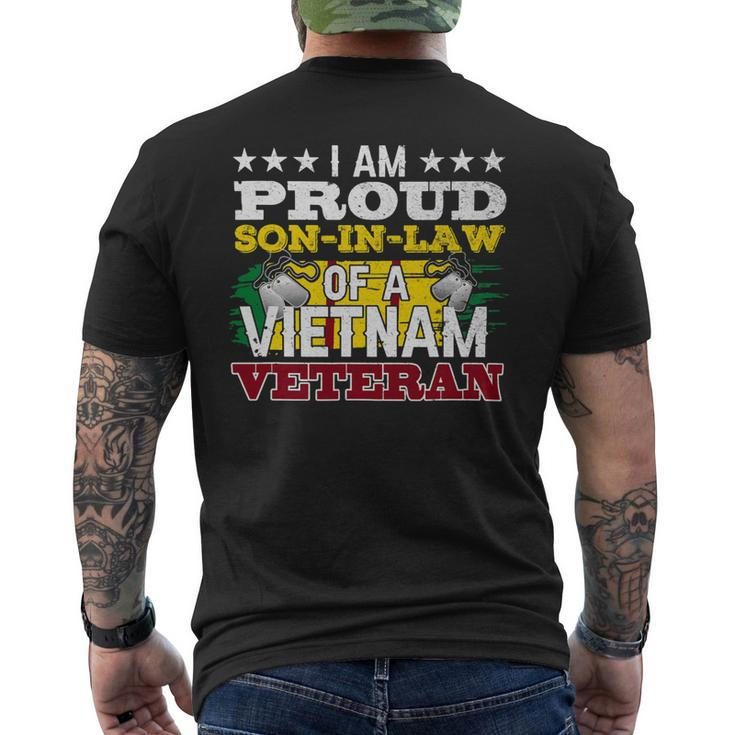 Veteran Vets Vietnam Veteran Shirts Proud Soninlaw Tees Men Boys Gifts Veterans Mens Back Print T-shirt