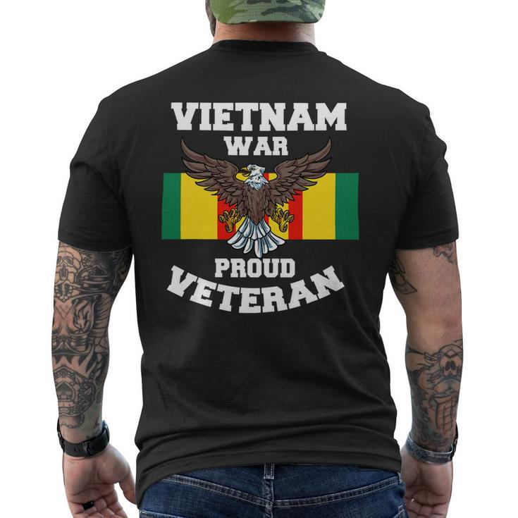 Veteran Vets Vietnam War Proud Veteran 340 Veterans Mens Back Print T-shirt