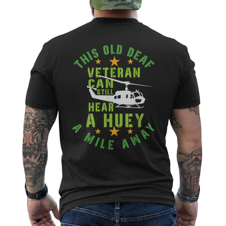 Vietnam Patriot Veteran Helicopter Pilot Men's Back Print T-shirt