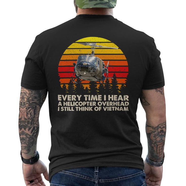 Vietnam War Veterans I Still Think Of Vietnam Memorial Day 39 Mens Back Print T-shirt