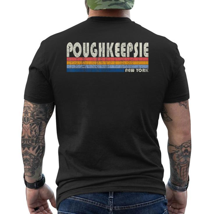 Vintage 70S 80S Style Poughkeepsie Ny Men's T-shirt Back Print