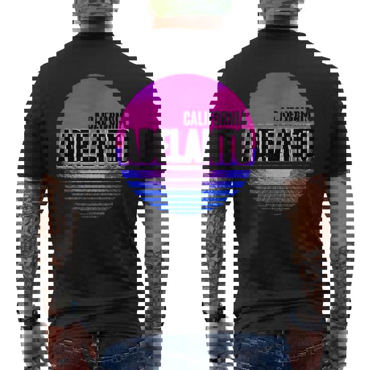 Vintage Adelanto Vaporwave California Men's T-shirt Back Print