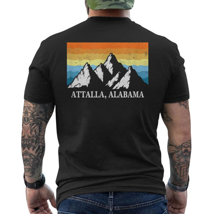 Vintage Attalla Alabama Mountain Hiking Souvenir Print Men's T-shirt Back Print