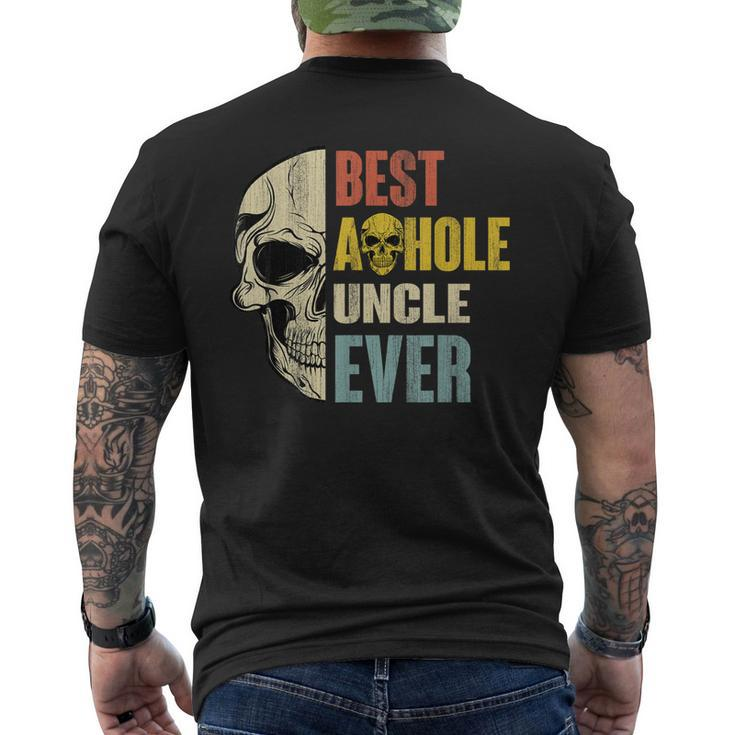 Vintage Best Asshole Uncle Ever Idea For Men Men's Back Print T-shirt