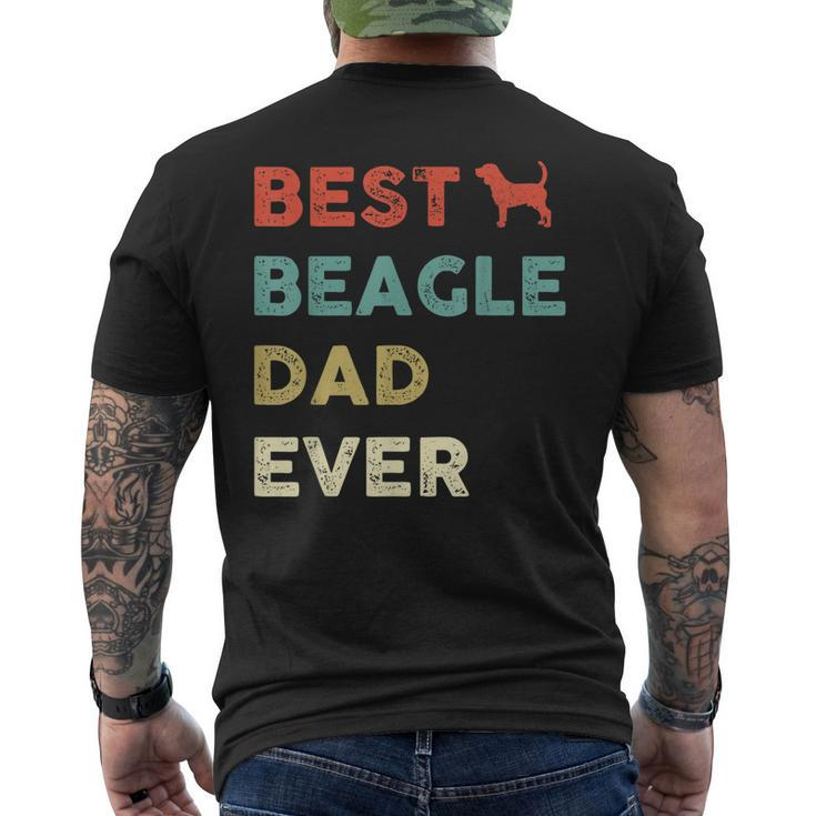 Vintage Best Beagle Dad Ever Beagle Men Men's Back Print T-shirt