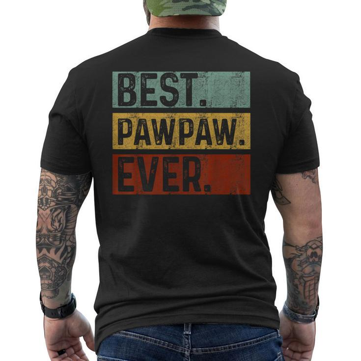 Vintage Best Pawpaw Ever Dad Papa Fathers Day Gift Gift For Mens Mens Back Print T-shirt