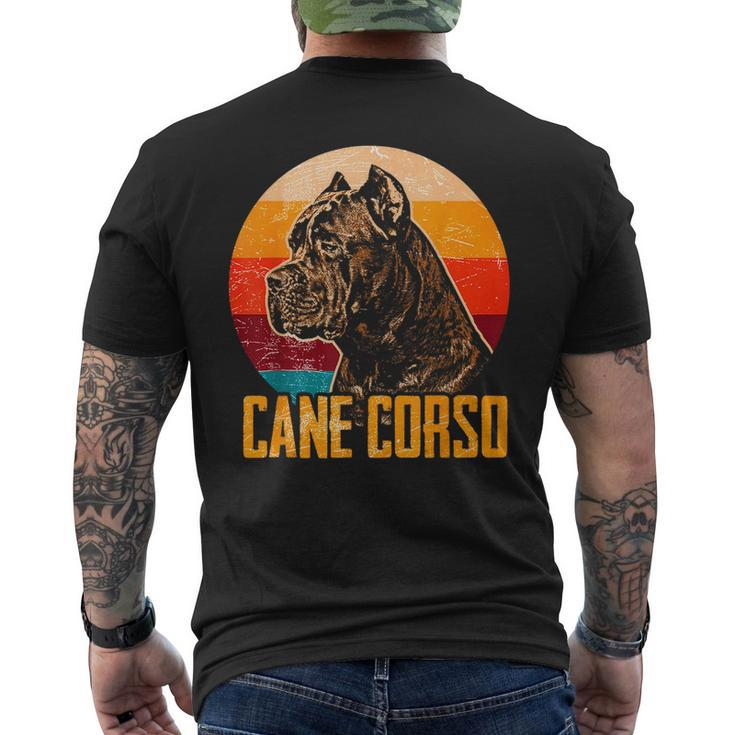 Vintage Cane Corso Lover Italian Dog Pet Cane Corso  Mens Back Print T-shirt