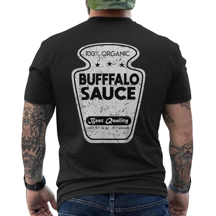 Vintage Condiment Buffalo Sauce Costume Funny Halloween Gift Gifts For Buffalo Lovers Funny Gifts Mens Back Print T-shirt