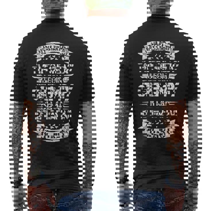 Vintage Never Dreamed That Day Id Become A Grumpy Old Man Men's Back Print T-shirt