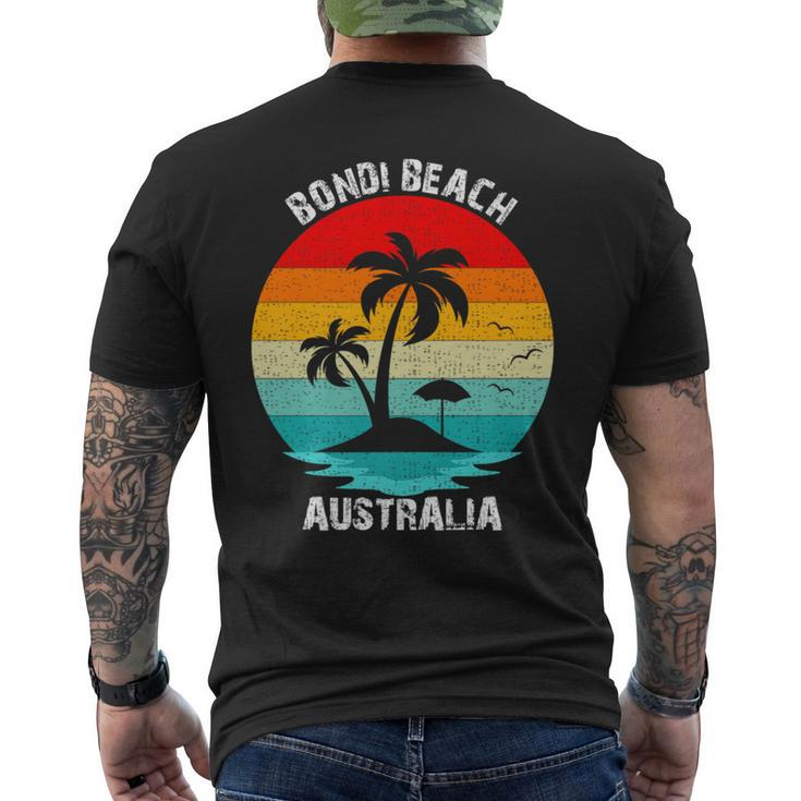 Vintage Family Vacation Australia Bondi Beach Men's T-shirt Back Print