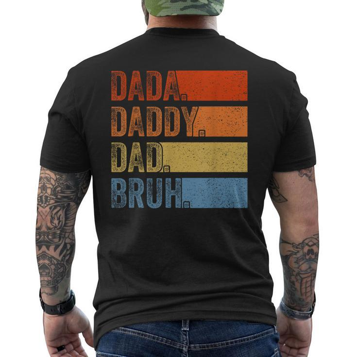 Vintage Fathers Day Dada Daddy Dad Bruh Tie Dye Men's Back Print T-shirt