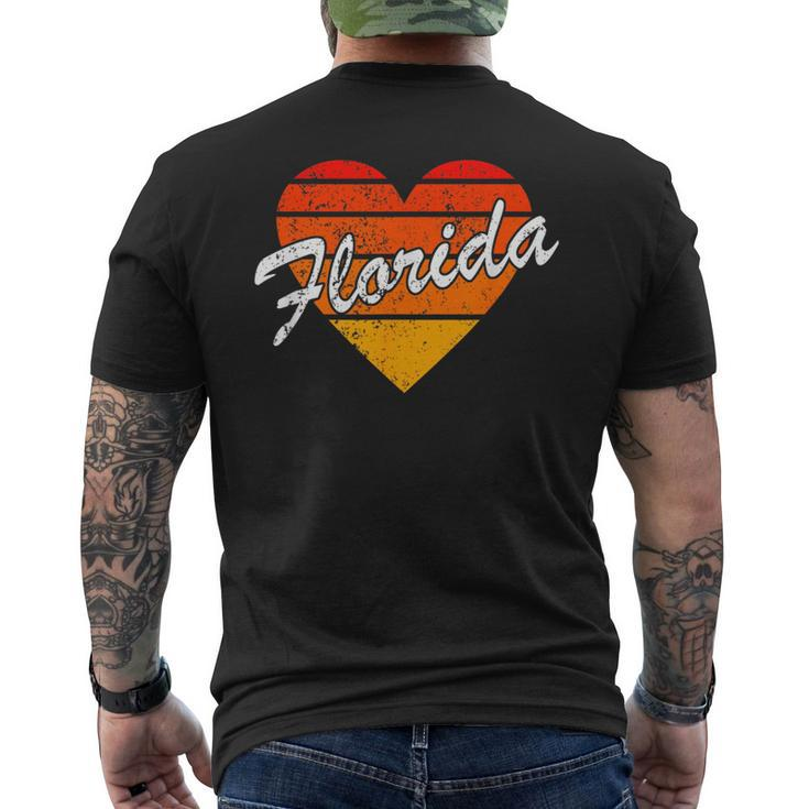 Vintage Florida Family Vacation 70S 80S Sunset State Pride  Mens Back Print T-shirt