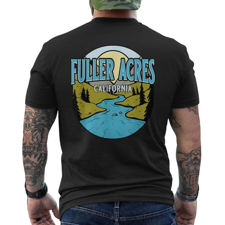 Vintage Fuller Acres California River Valley Souvenir Print Men's T-shirt Back Print