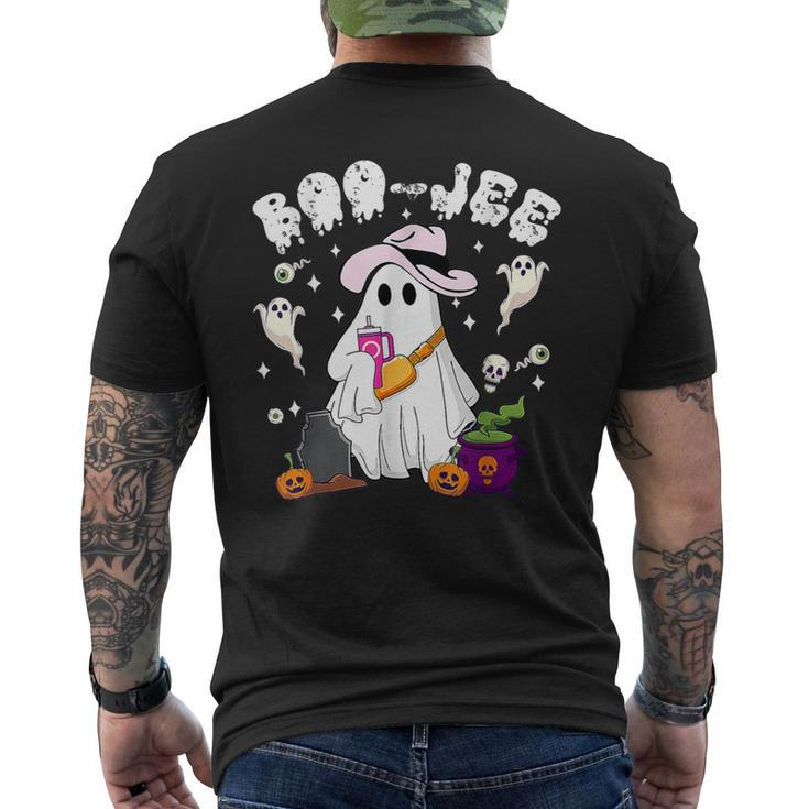 Vintage Ghost Boujee Boo Jee Spooky Season Halloween Men's T-shirt Back Print