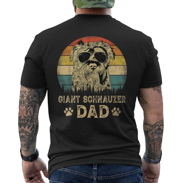 Vintage Giant Schnauzer Dad Dog Lovers Fathers Day   Mens Back Print T-shirt
