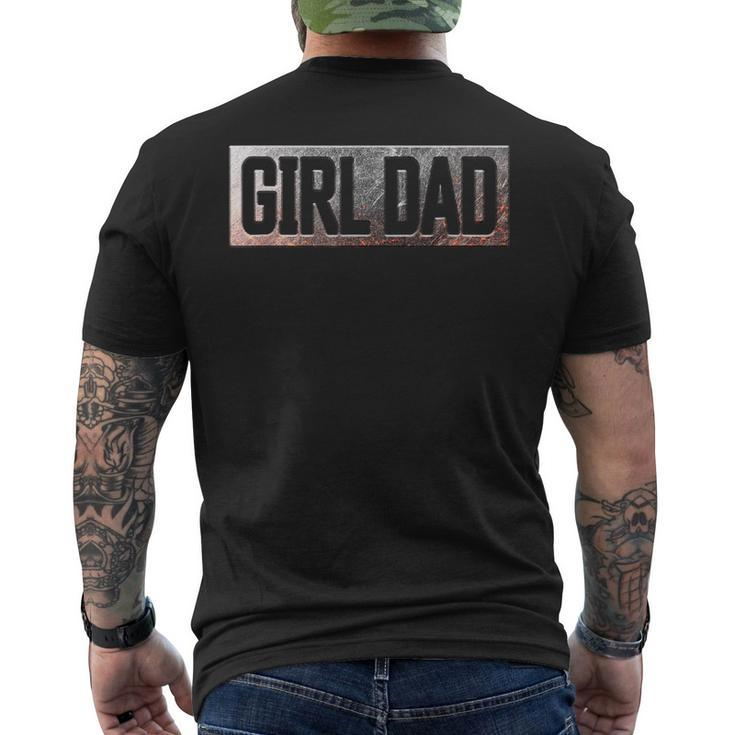 Vintage Girl Dad Proud Father Classic Fathers Day Daddy Men's Back Print T-shirt