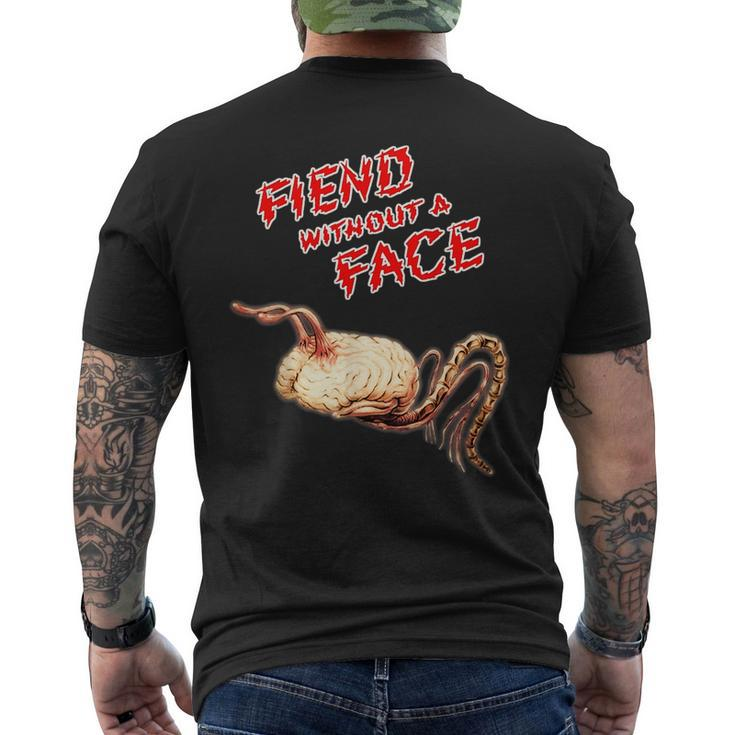 Vintage Horror Monster Fiend Without A Face Horror Men's T-shirt Back Print