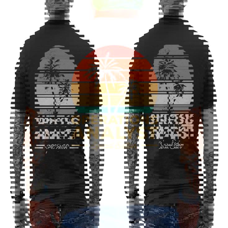 Vintage Operations Analyst Men's T-shirt Back Print