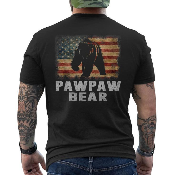 Vintage Pawpaw Bear Pawpaw Wildling Fathers Day Dad Men's Back Print T-shirt