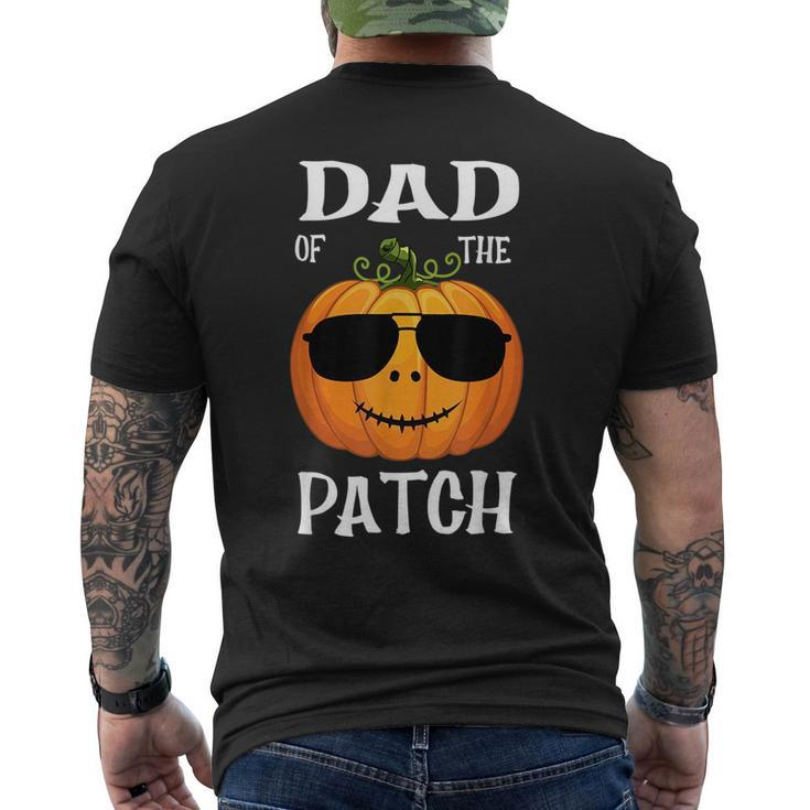 Vintage Pumpkin Dad Of The Patch Halloween Family Funny Gifts For Dad Mens Back Print T-shirt