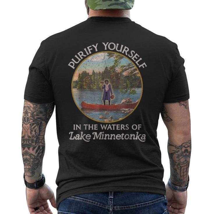 Vintage Purify Yourself In The Waters Of Lake Minnetonka Men's T-shirt Back Print