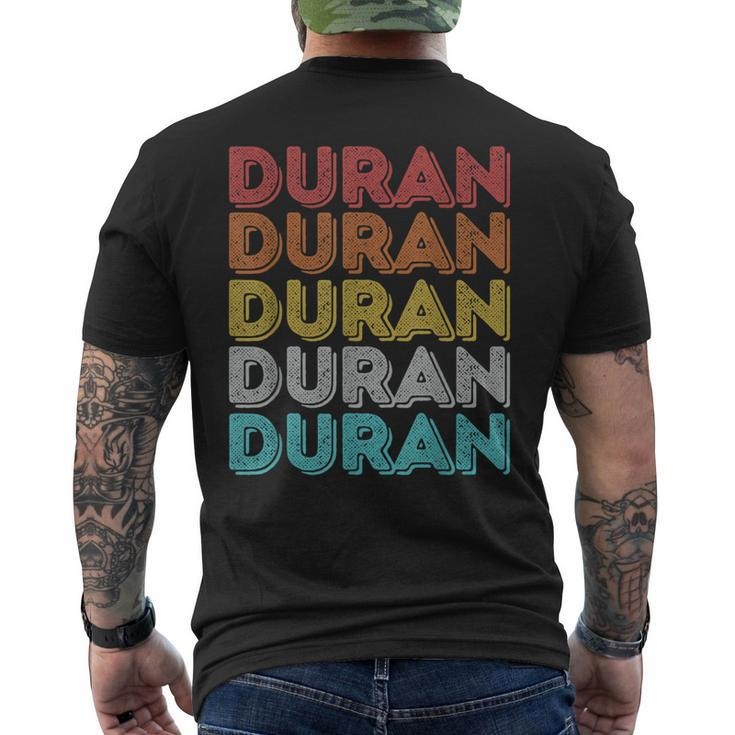 Vintage Retro Duran Men's T-shirt Back Print