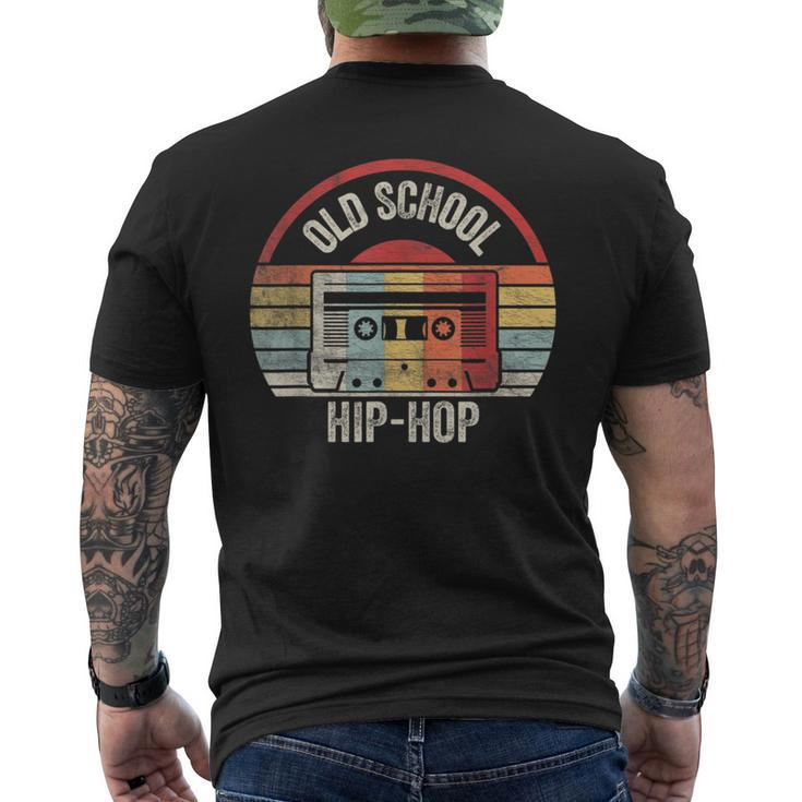 Vintage Retro Old School Hip Hop 80S 90S Cassette Music  Mens Back Print T-shirt